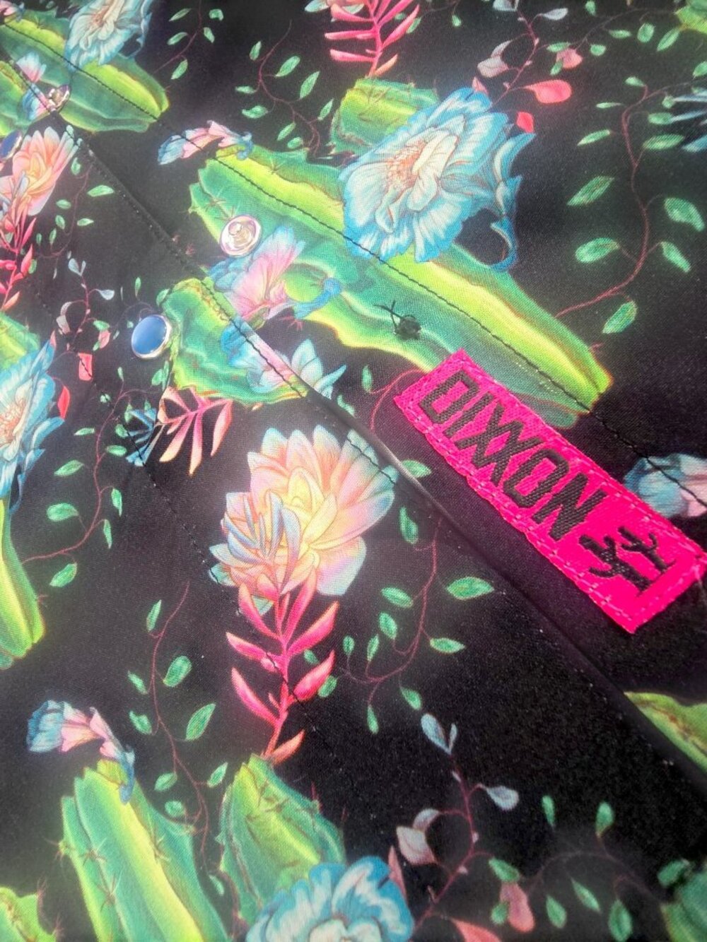 Dixxon Good Time Charlie Short Sleeve Party Shirt Mens 2XL Saguaro Cactus Floral image 3